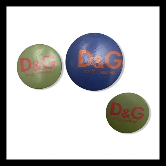 Dolce & Gabbana Colorful Logo Button Trio - Picture 2 of 9